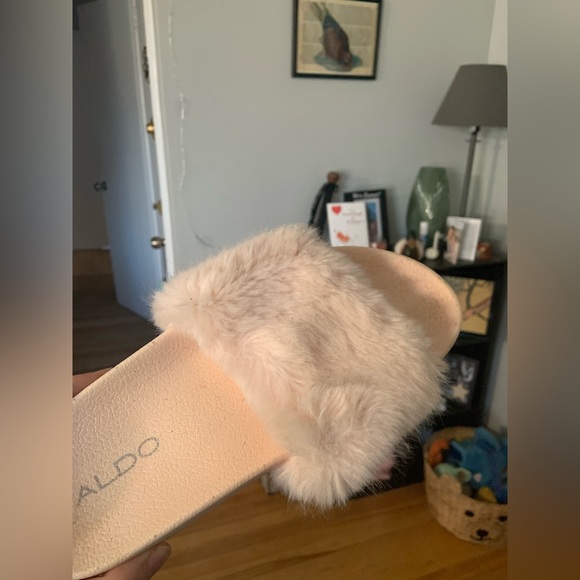 Aldo Light pink fur slides - Picture 3 of 4
